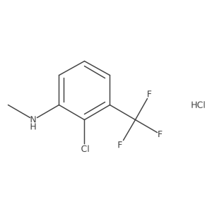 2-chloro-N-methyl-3-(trifluoromethyl)aniline hydrochloride结构式