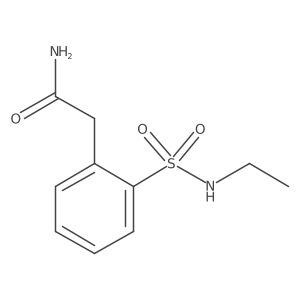 2-[2-(Ethylsulfamoyl)phenyl]acetamide结构式