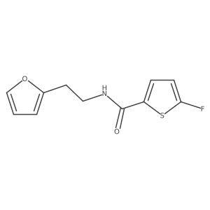 5-Fluoro-N-(2-(furan-2-yl)ethyl)thiophene-2-carboxamide结构式