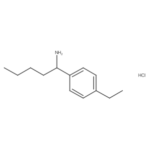 1-(4-Ethylphenyl)pentan-1-amine hydrochloride结构式
