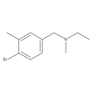[(4-Bromo-3-methylphenyl)methyl](ethyl)methylamine Structure
