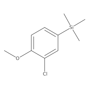 2-Chloro-4-(trimethylsilyl)anisole结构式