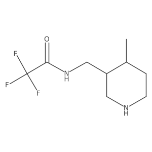 2,2,2-trifluoro-N-[(4-methylpiperidin-3-yl)methyl]acetamide Structure