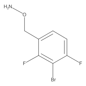 O-[(3-bromo-2,4-difluorophenyl)methyl]hydroxylamine Structure