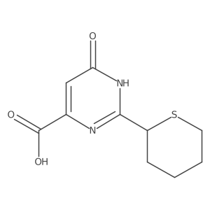 6-Oxo-2-(thian-2-yl)-1,6-dihydropyrimidine-4-carboxylic acid Structure