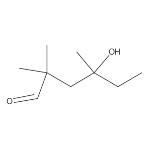 4-Hydroxy-2,2,4-trimethylhexanal结构式