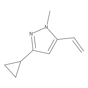 3-Cyclopropyl-1-methyl-5-vinyl-1H-pyrazole Structure