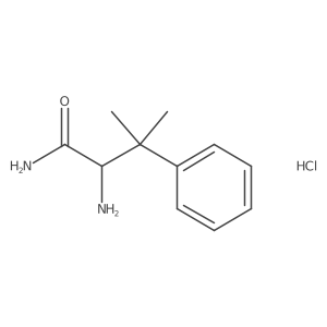 (S)-2-Amino-3-methyl-3-phenylbutanamide hydrochloride Structure