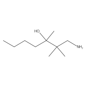 1-Amino-2,2,3-trimethylheptan-3-ol结构式