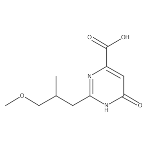 2-(3-Methoxy-2-methylpropyl)-6-oxo-1,6-dihydropyrimidine-4-carboxylic acid Structure