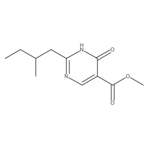 Methyl 2-(2-methylbutyl)-6-oxo-1,6-dihydropyrimidine-5-carboxylate Structure