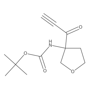 tert-butyl N-[3-(prop-2-ynoyl)oxolan-3-yl]carbamate Structure