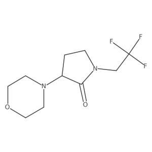 3-Morpholino-1-(2,2,2-trifluoroethyl)pyrrolidin-2-one Structure