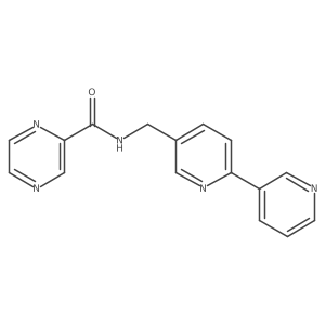N-([2,3'-bipyridin]-5-ylmethyl)pyrazine-2-carboxamide Structure