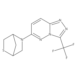 5-[3-(Trifluoromethyl)-[1,2,4]triazolo[4,3-b]pyridazin-6-yl]-2-thia-5-azabicyclo[2.2.1]heptane Structure