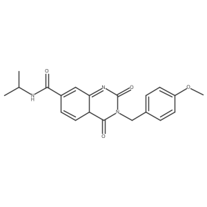 3-[(4-methoxyphenyl)methyl]-2,4-dioxo-N-propan-2-yl-4aH-quinazoline-7-carboxamide Structure