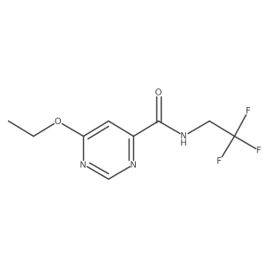 6-ethoxy-N-(2,2,2-trifluoroethyl)pyrimidine-4-carboxamide Structure