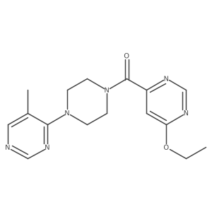 (6-Ethoxypyrimidin-4-yl)(4-(5-methylpyrimidin-4-yl)piperazin-1-yl)methanone Structure