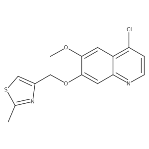 4-Chloro-6-methoxy-7-(2-methylthiazol-4-ylmethoxy)quinoline结构式