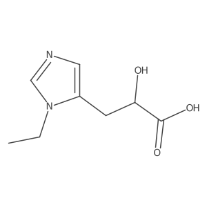 3-(1-Ethyl-1H-imidazol-5-yl)-2-hydroxypropanoic acid Structure