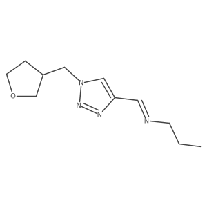 (Z)-({1-[(oxolan-3-yl)methyl]-1H-1,2,3-triazol-4-yl}methylidene)(propyl)amine Structure