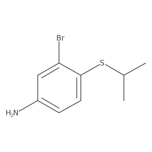 3-Bromo-4-(isopropylthio)benzenamine结构式