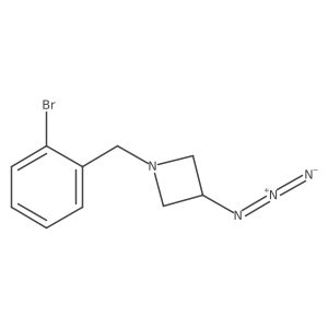 3-Azido-1-(2-bromobenzyl)azetidine Structure