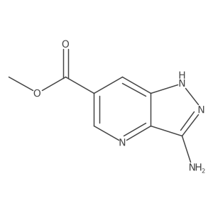 methyl 3-amino-1H-pyrazolo[4,3-b]pyridine-6-carboxylate结构式