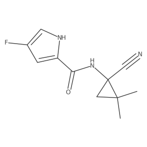 N-(1-cyano-2,2-dimethylcyclopropyl)-4-fluoro-1H-pyrrole-2-carboxamide Structure