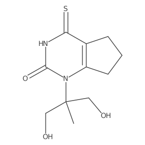 1-(1,3-dihydroxy-2-methylpropan-2-yl)-4-thioxo-1,3,4,5,6,7-hexahydro-2H-cyclopenta[d]pyrimidin-2-one Structure