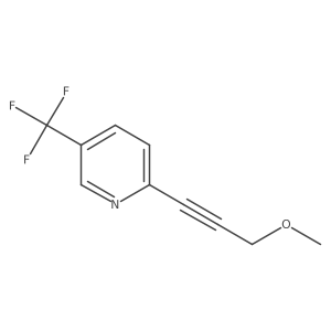2-(3-Methoxyprop-1-yn-1-yl)-5-(trifluoromethyl)pyridine结构式