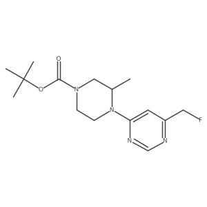 tert-butyl (3R)-4-[6-(fluoromethyl)pyrimidin-4-yl]-3-methylpiperazine-1-carboxylate Structure