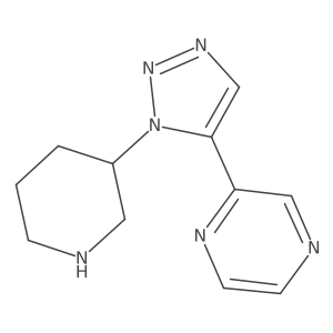 2-[1-(piperidin-3-yl)-1H-1,2,3-triazol-5-yl]pyrazine Structure