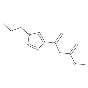 methyl 3-oxo-3-(1-propyl-1H-1,2,3-triazol-4-yl)propanoate Structure