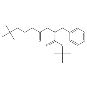 tert-butyl N-benzyl-N-(6,6-dimethyl-2-oxoheptyl)carbamate结构式