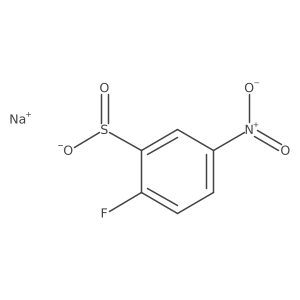 Sodium 2-fluoro-5-nitrobenzene-1-sulfinate结构式