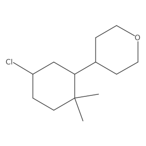 4-(5-Chloro-2,2-dimethylcyclohexyl)oxane结构式