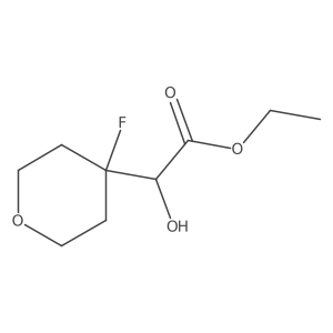 Ethyl 2-(4-fluorooxan-4-yl)-2-hydroxyacetate Structure