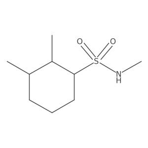 N,2,3-trimethylcyclohexane-1-sulfonamide结构式
