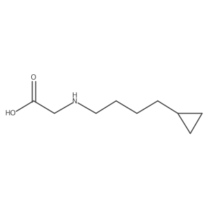 2-[(4-Cyclopropylbutyl)amino]acetic acid结构式