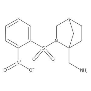 1-[2-(2-Nitrobenzenesulfonyl)-2-azabicyclo[2.2.1]heptan-1-yl]methanamine结构式