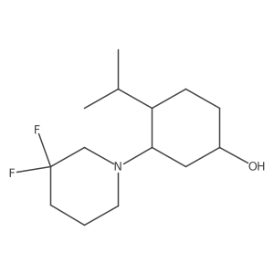 3-(3,3-Difluoropiperidin-1-yl)-4-(propan-2-yl)cyclohexan-1-ol Structure