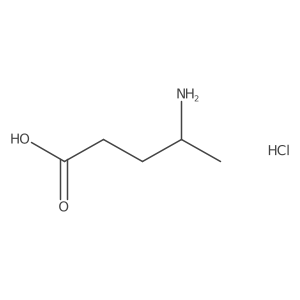 4-Aminovaleric acid hydrochloride, (R)- Structure