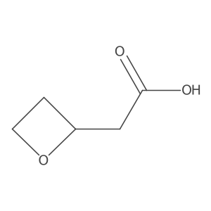 (S)-2-(Oxetan-2-yl)acetic acid Structure