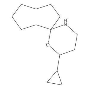 2-Cyclopropyl-1-oxa-5-azaspiro[5.7]tridecane结构式