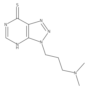 3-[3-(dimethylamino)propyl]-3H-[1,2,3]triazolo[4,5-d]pyrimidine-7-thiol结构式