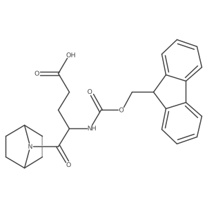 5-{7-azabicyclo[2.2.1]heptan-7-yl}-4-({[(9H-fluoren-9-yl)methoxy]carbonyl}amino)-5-oxopentanoic acid结构式