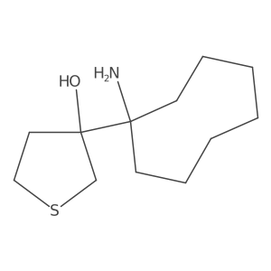 3-(1-Aminocyclooctyl)thiolan-3-ol结构式