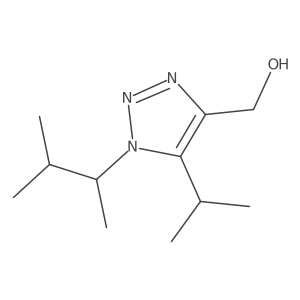 [1-(3-methylbutan-2-yl)-5-(propan-2-yl)-1H-1,2,3-triazol-4-yl]methanol结构式
