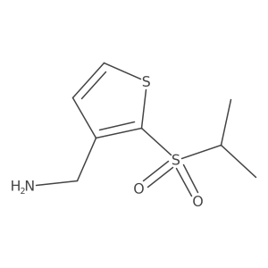 [2-(Propane-2-sulfonyl)thiophen-3-yl]methanamine结构式